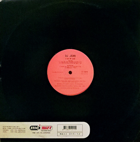 DJ Jean - U Got My Love | Mo'Bizz Recordings (MBZZ 015-12) - 2