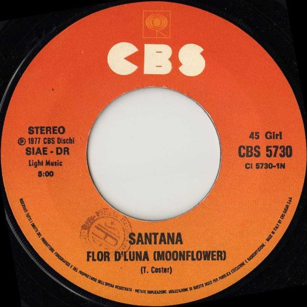 Santana - Flor D'Luna = Moonflower | CBS (CBS 5730) - 3