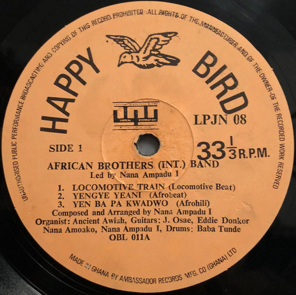 African Brothers - Locomotive Train (Keteke) - Meko Tarkwa! Meko Tarkwa!! Meko Tarkwa!!! | Happy Bird (J.N. 08) - 3