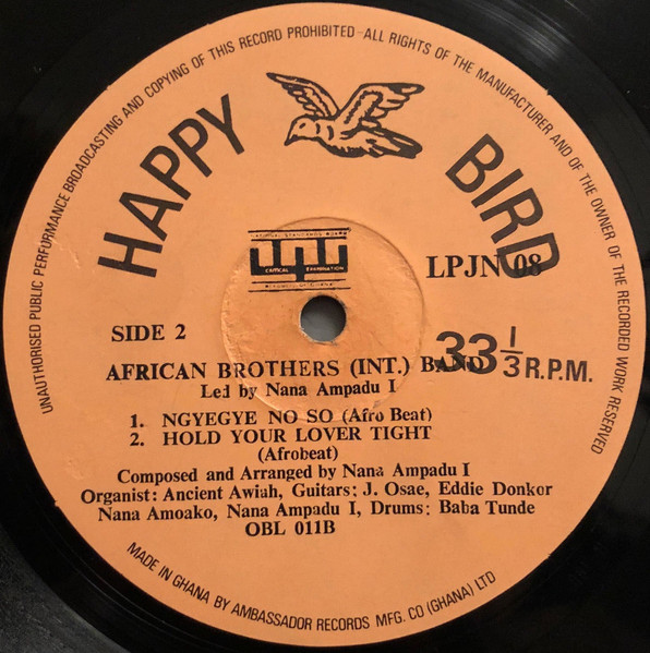 African Brothers - Locomotive Train (Keteke) - Meko Tarkwa! Meko Tarkwa!! Meko Tarkwa!!! | Happy Bird (J.N. 08) - 4