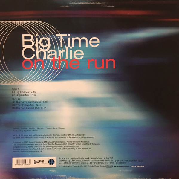 Big Time Charlie - On The Run | Arcade (2004363) - 2