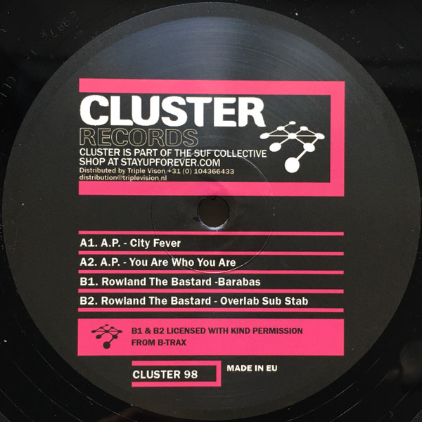 AP / Rowland The Bastard - Cluster 98: City Fever / Barabas | Cluster Records (CLUSTER 98)