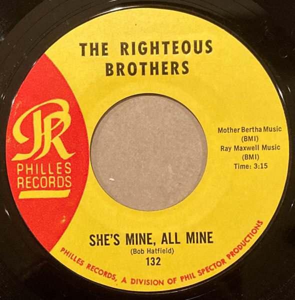 The Righteous Brothers - The White Cliffs Of Dover / She's Mine, All Mine | Philles Records (132) - 2