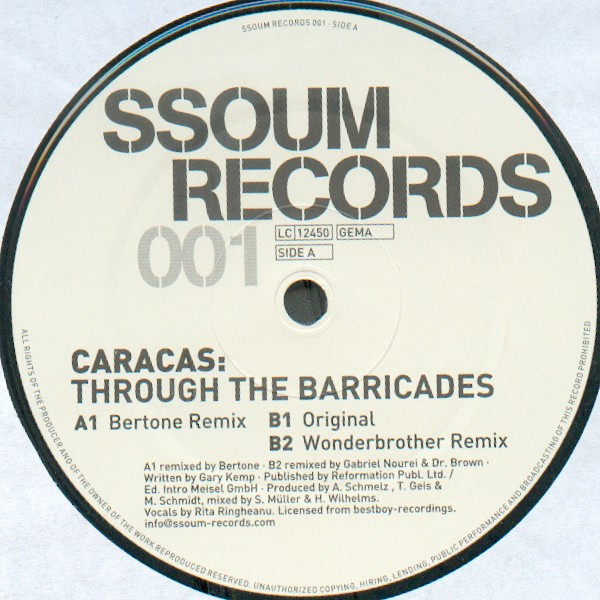 Caracas - Through The Barricades | Ssoum Records (SSOUM Records 001)