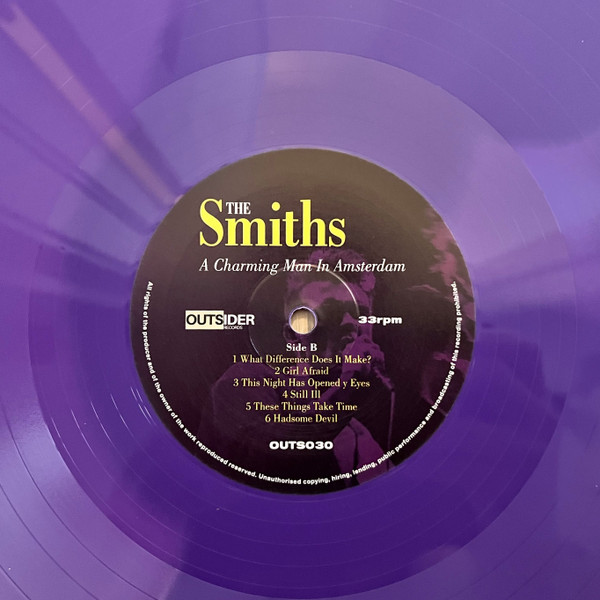 The Smiths - A Charming Man In Amsterdam | Outsider Records (OUTS030) - 4