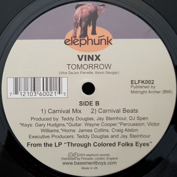 Vinx - Tomorrow | Elephunk Records (ELFK 002) - 2