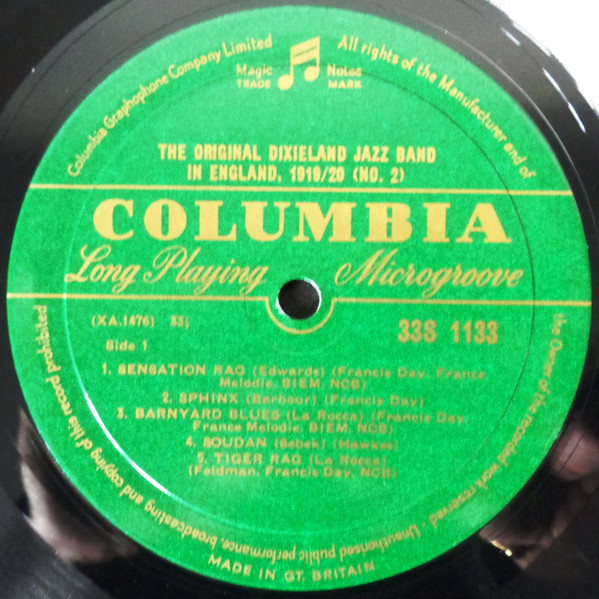Original Dixieland Jazz Band - In England 1919/20 (Number 2) | Columbia (33S 1133) - 3