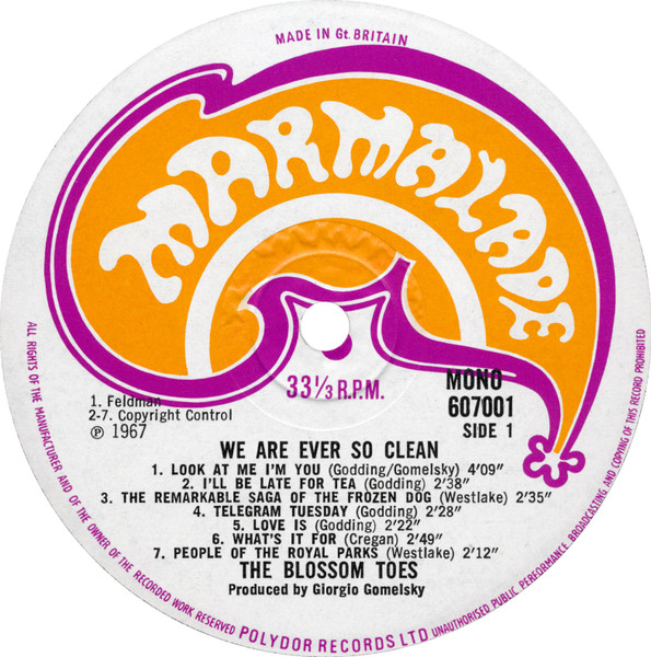 Blossom Toes - We Are Ever So Clean | Marmalade (607001) - 3