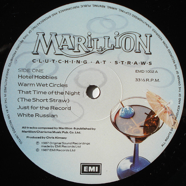 Marillion - Clutching At Straws | EMI (EMD 1002) - 3