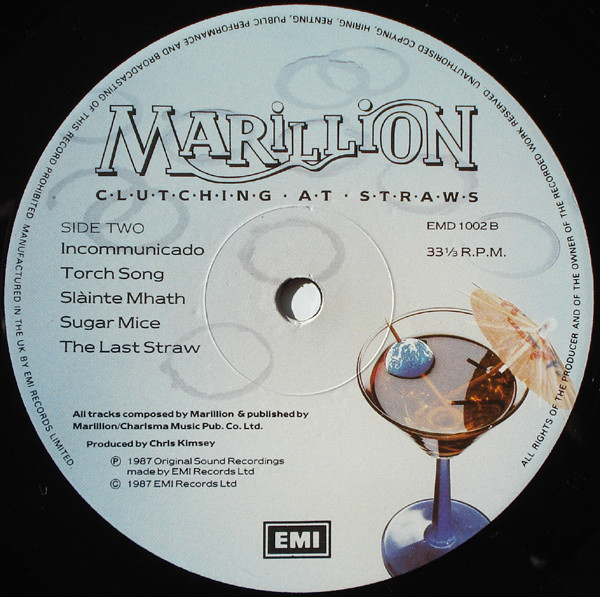 Marillion - Clutching At Straws | EMI (EMD 1002) - 4