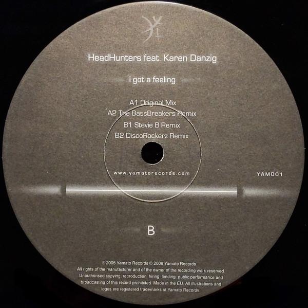 HeadHunters - I Got A Feeling | Yamato Records (YAM001) HeadHunters - I Got A Feeling | Yamato Records (YAM001)