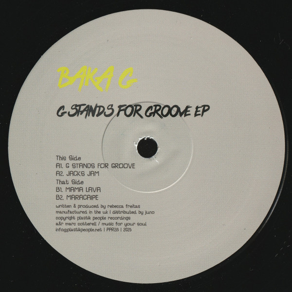 Baka G - G Stands For Groove EP | Plastik People Recordings (PPR28)
