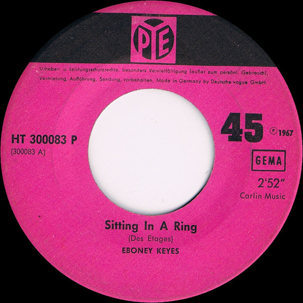 Ebony Keyes - Sitting In A Ring | Pye Records (HT 300083 P) - 3