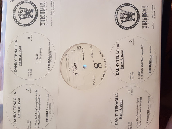 Danny Tenaglia - Hard & Soul (DJ Test Pressing) | TRIBAL America (X-30010) Danny Tenaglia - Hard & Soul (DJ Test Pressing) | TRIBAL America (X-30010)