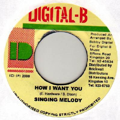 Singing Melody - How I Want You | Digital-B (none)