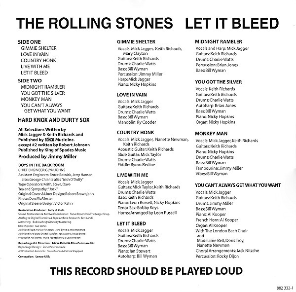 The Rolling Stones - Let It Bleed | ABKCO (882 332-1) - 6