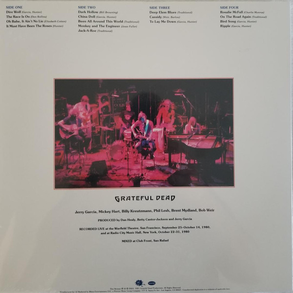 The Grateful Dead - Reckoning | Rhino Records (R1 516262) - 3 The Grateful Dead - Reckoning | Rhino Records (R1 516262) - 3