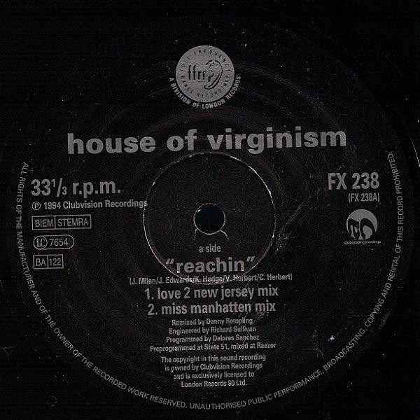 House Of Virginism - Reachin | FFRR (FX 238) - 4