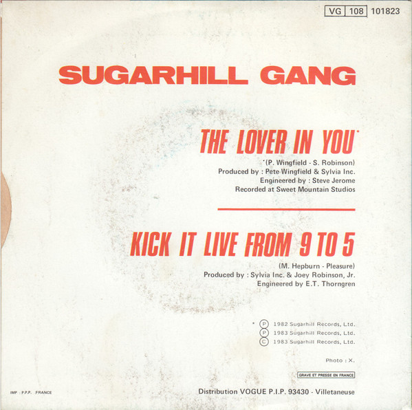 Sugarhill Gang - The Lover In You | Sugar Hill Records (101823) - 2