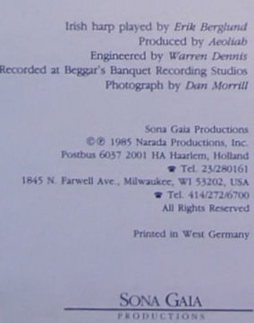 Erik Berglund - Beauty | Sona Gaia Productions (LP 139) - 3