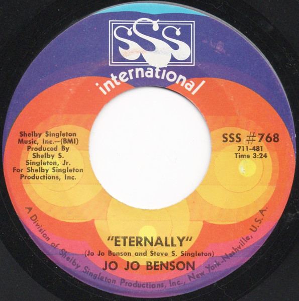 Jo Jo Benson - Eternally | SSS International (SSS #768) - main