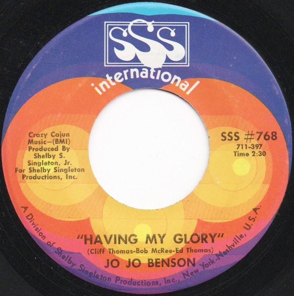 Jo Jo Benson - Eternally | SSS International (SSS #768) - 2