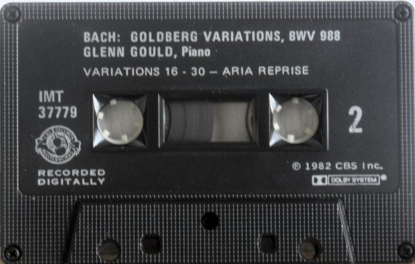Johann Sebastian Bach - Glenn Gould - The Goldberg Variations | CBS Masterworks (IMT 37779) - 4
