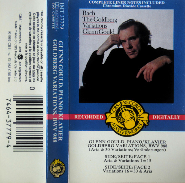Johann Sebastian Bach - Glenn Gould - The Goldberg Variations | CBS Masterworks (IMT 37779) - 2
