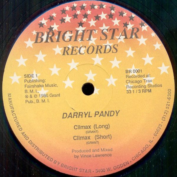 Darryl Pandy - Climax | Bright Star Records (BR 0001)