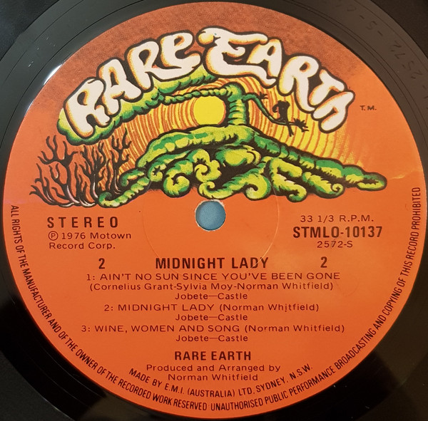 Rare Earth - Midnight Lady | Rare Earth (STMLO-10137) - 2 Rare Earth - Midnight Lady | Rare Earth (STMLO-10137) - 2