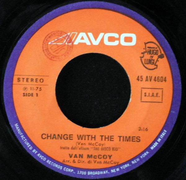 Van McCoy - Change With The Times | Avco (AV/4604) - 3