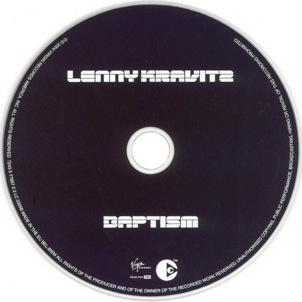 Lenny Kravitz - Baptism [CD - 1st EU Ed. 2004 - Mint] Rock | Virgin (7243 5 77957 2 2) - 4