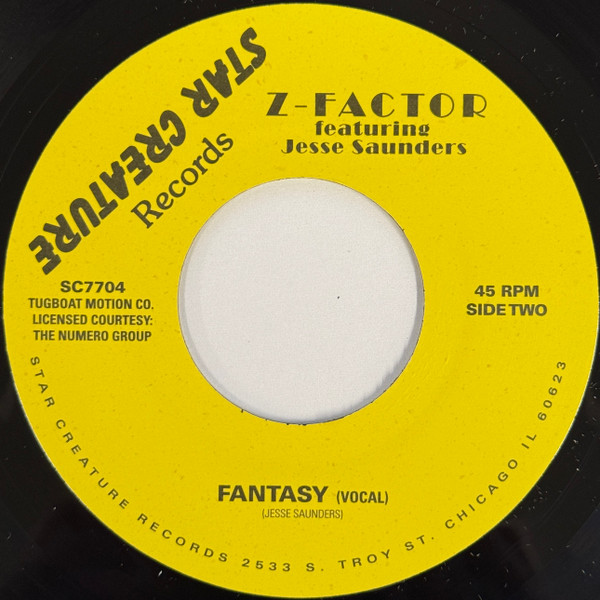 Jesse Saunders / Z-Factor - Funk-U-Up / Fantasy (Vocal) | Star Creature (SC7704) - 2