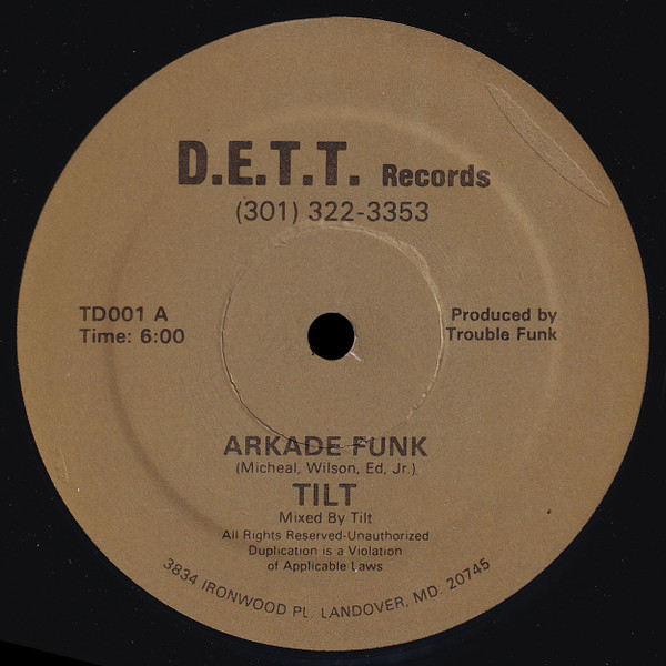 Tilt - Arkade Funk | D.E.T.T. Records (TD001)