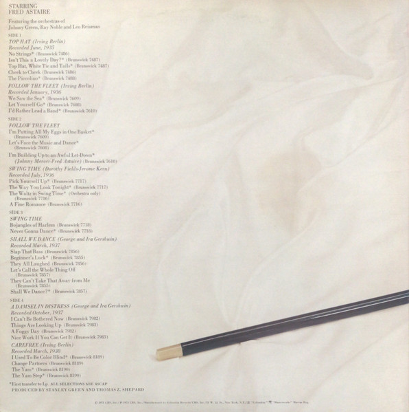 Fred Astaire - Starring Fred Astaire | CBS Masterworks (PSG 32472) - 2