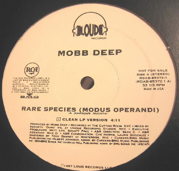 Mobb Deep - Rare Species (Modus Operandi) | Loud Records (RDAB-65372-1)