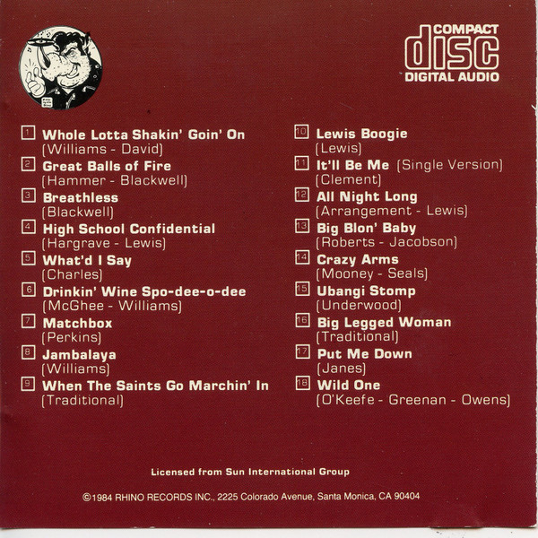 Jerry Lee Lewis - Original Sun Greatest Hits | Rhino Records (R1 70255) - 3