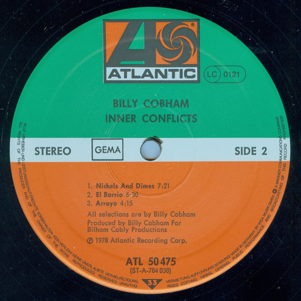 Billy Cobham - Inner Conflicts | Atlantic (ATL 50 475) - 4