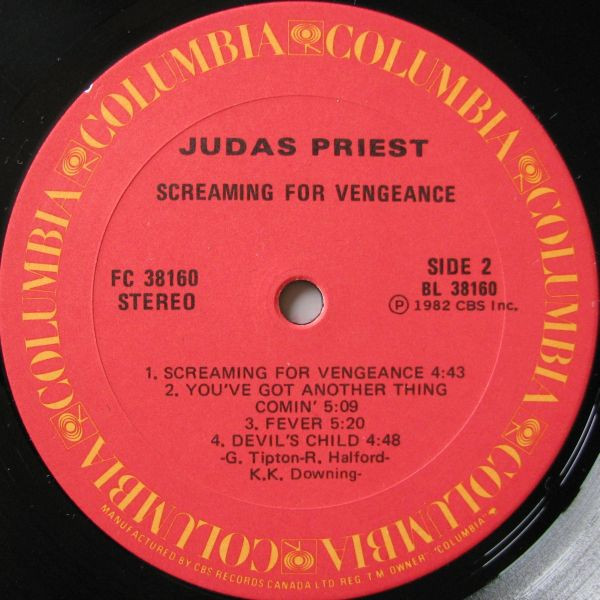 Judas Priest - Screaming For Vengeance | Columbia (FC 38160) - 2 Judas Priest - Screaming For Vengeance | Columbia (FC 38160) - 2