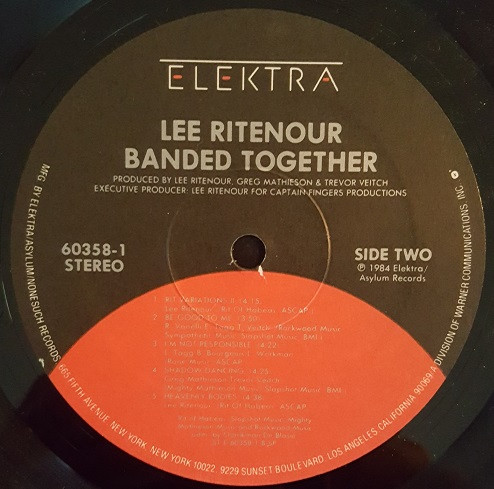 Lee Ritenour - Banded Together | Elektra (9 60358-1) - 4