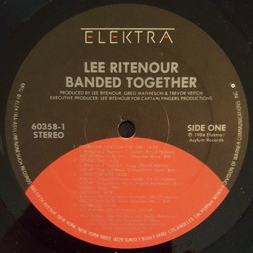 Lee Ritenour - Banded Together | Elektra (9 60358-1) - 3