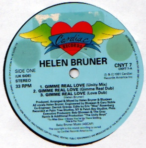Helen Bruner - Gimme Real Love | Cardiac Records (CNYT 7) - 2