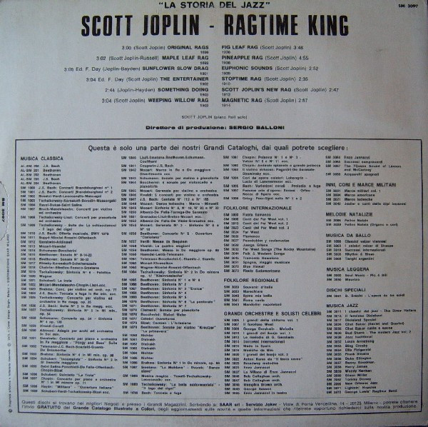 Scott Joplin - Ragtime King | Joker (SM 3097) - 2