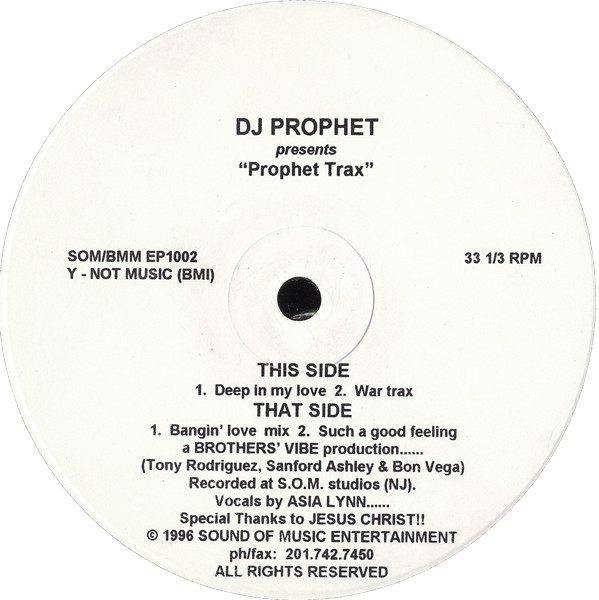 DJ Prophet - Prophet Trax | Bronze Mocha Music (SOM/BMM EP1002)