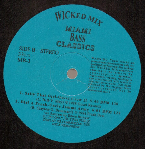 Various - Miami Bass Classics Vol. 3 | Wicked Mix (MB-3) - 2