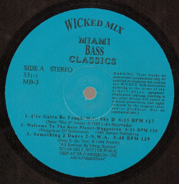 Various - Miami Bass Classics Vol. 3 | Wicked Mix (MB-3) - main
