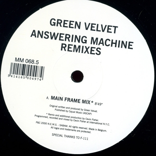 Green Velvet - Answering Machine (Remixes) | Music Man Records (MM 068.5)