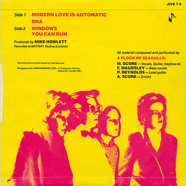A Flock Of Seagulls - Modern Love Is Automatic | Jive (JIVE T 8) - 2