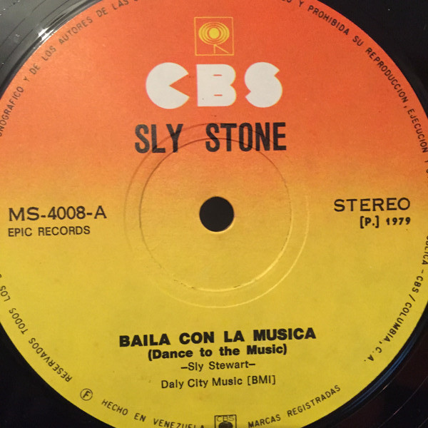 Sly Stone - Dance To The Music / Sing A Simple Song | CBS (MS-4008)