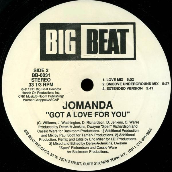 Jomanda - Got A Love For You | Big Beat (BB-0031) - 4